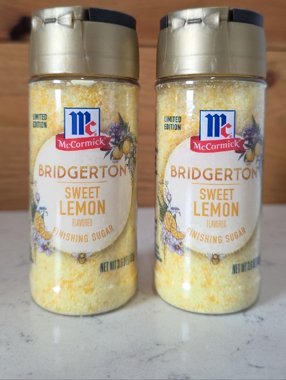McCormick Limited Edition   Bridgerton Sweet Lemon Finishing Sugar